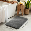 Long Plush Super Absorbent Bath Mat, Non-Slip And Anti-Fall, Ultra-Soft Walking Feel, Comfortable And High-Quality Bath Carpet, Suitable for Bathtub, Shower, Bathroom Additions, Home Decor Floor Mat, Safe Choice for Bathroom